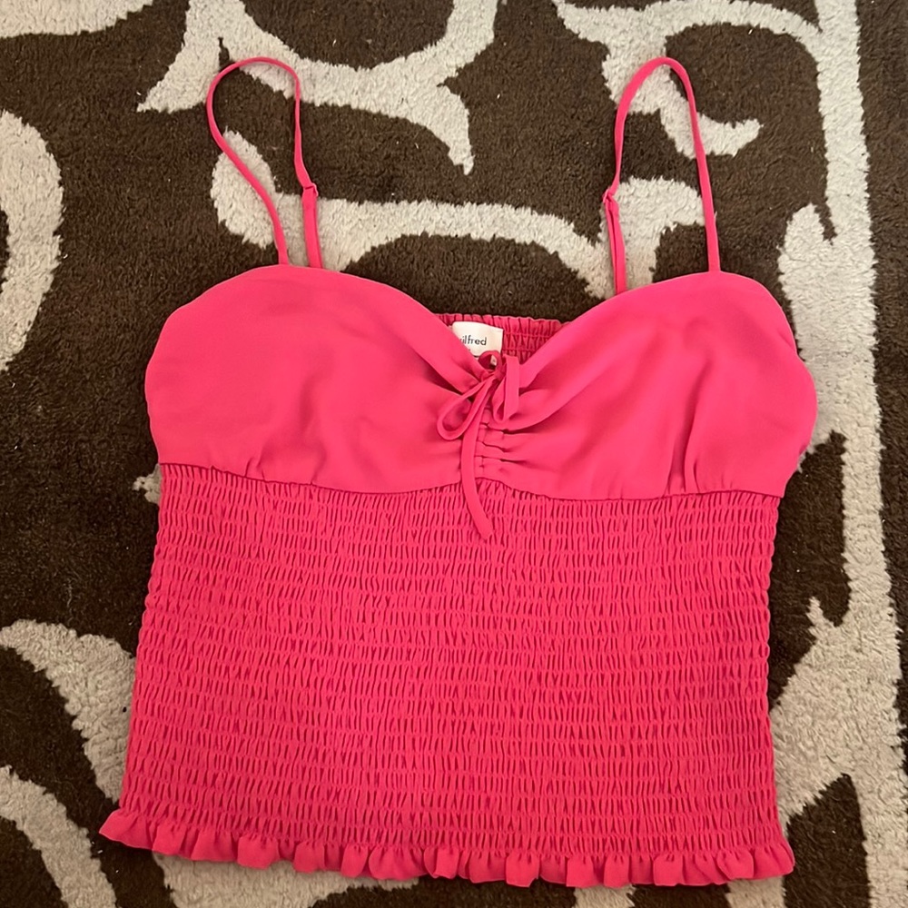 Aritzia Wilfred Smocked Cami